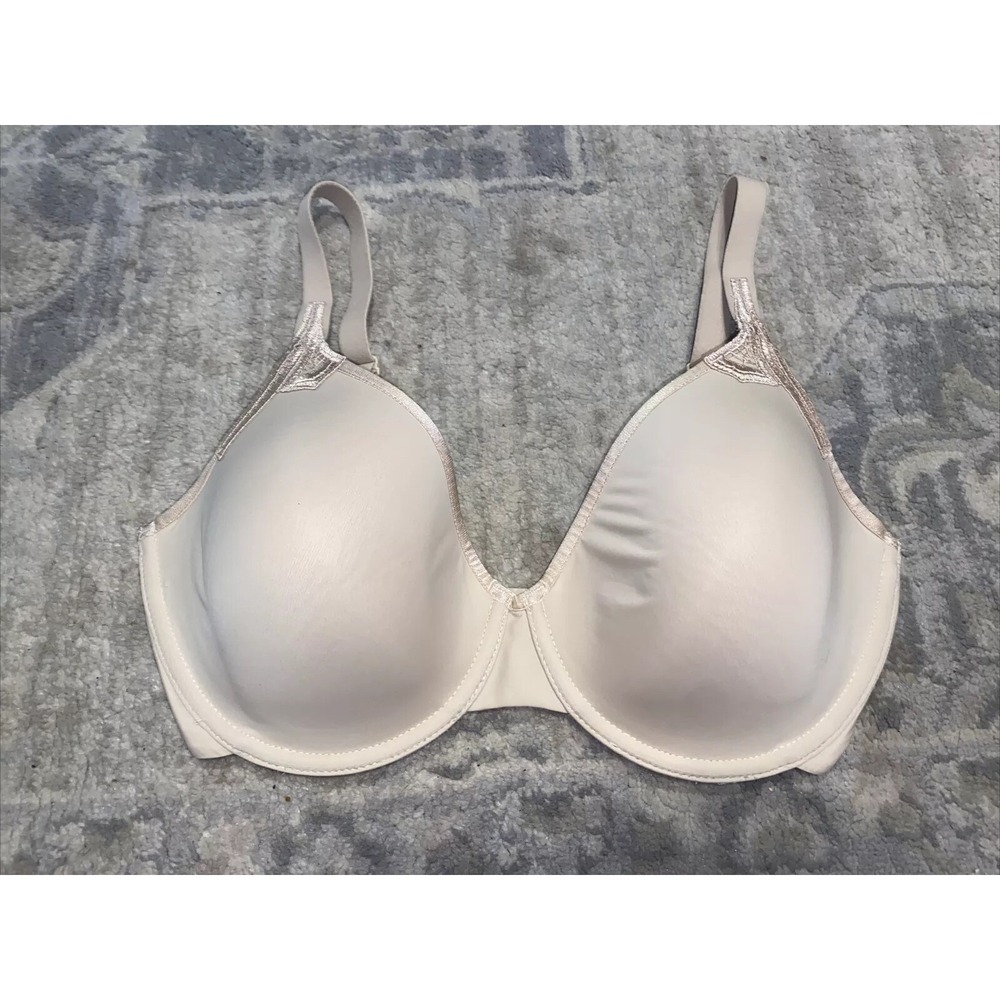 Wacoal Bra Sz 32DD 853207 Sensibility Contour Bra Beige Full Coverage nice